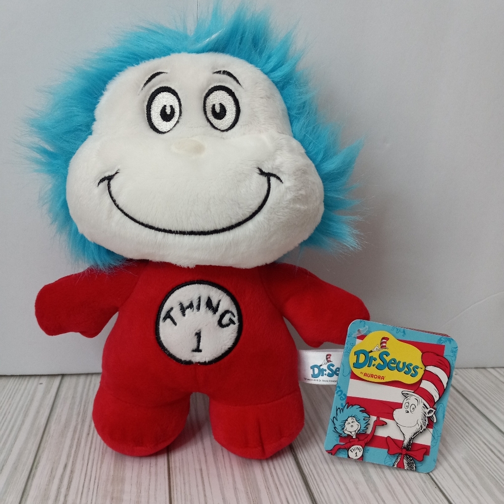Aurora Dr. Seuss Thing 1 & Thing 2 Double Sided Plush